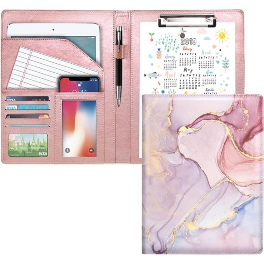 Padfolio Business/Resume Portfolio Folder, Leather Interview Business Portfolio
